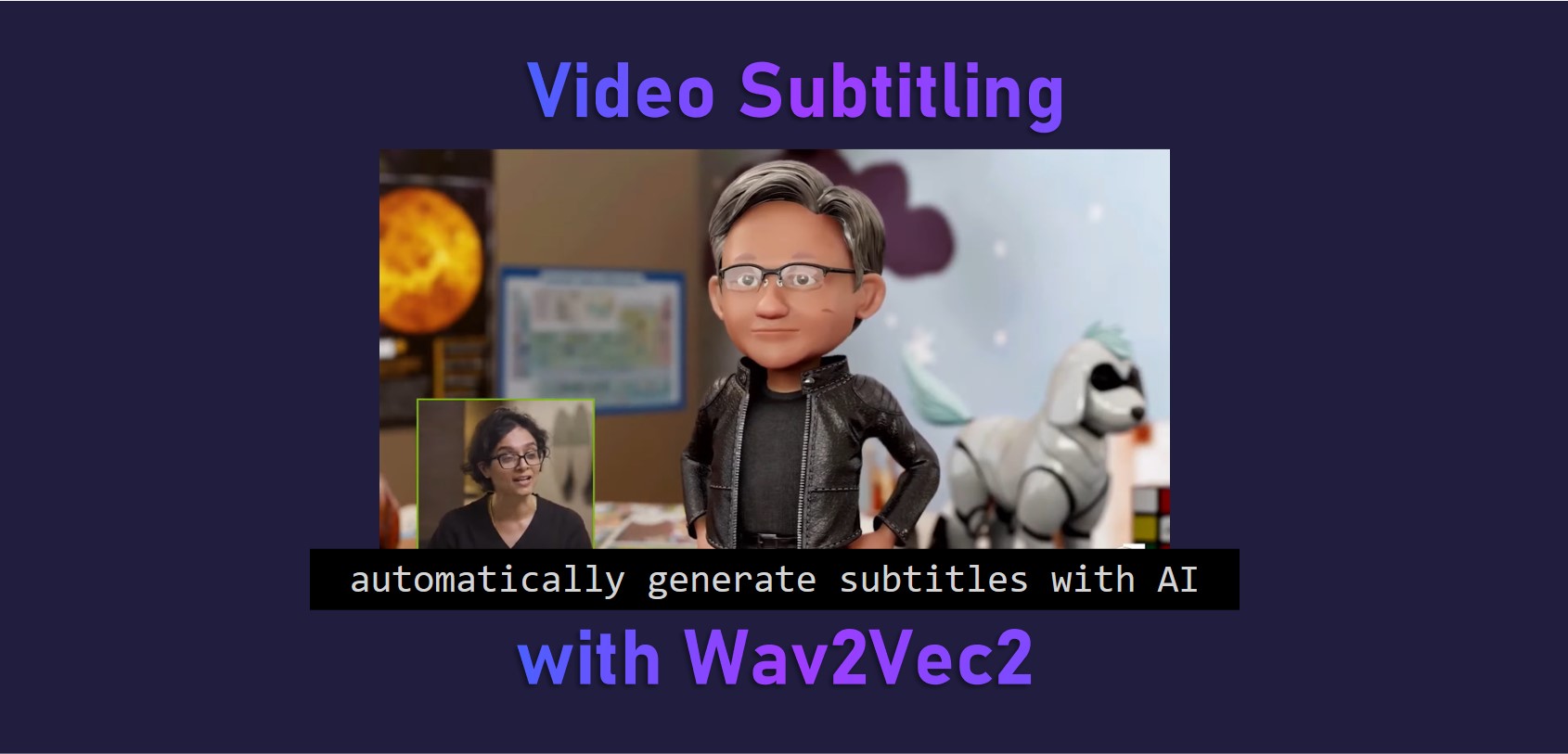 Video Subtitling with Wav2Vec2
